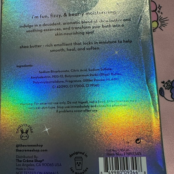 The Creme Shop X BT21 Bundle w/ Teddy Headband & Aromatherapy Bath Bomb all New - Picture 9 of 9